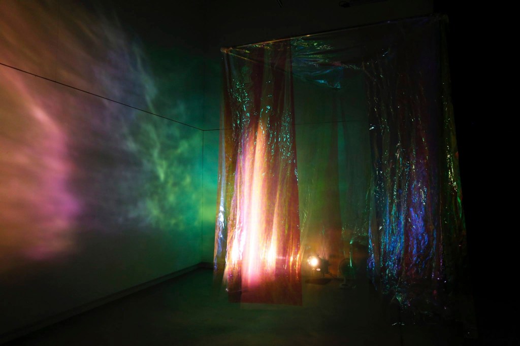 3d music video, light installation, drowning and rising again, wind and reflection programming.